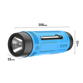 ZEALOT A2 Altavoz inalámbrico Bluetooth multifuncional con graves, micrófono incorporado, compatible con llamadas Bluetooth, AUX, tarjeta TF y luces LED